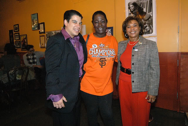 Congresswoman Lee and Rebecca Kaplan with Dorothy  